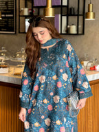 Zayna Embroidered Kaftaan-3pc