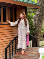 Warisha embroidered Kaftaan-3pc