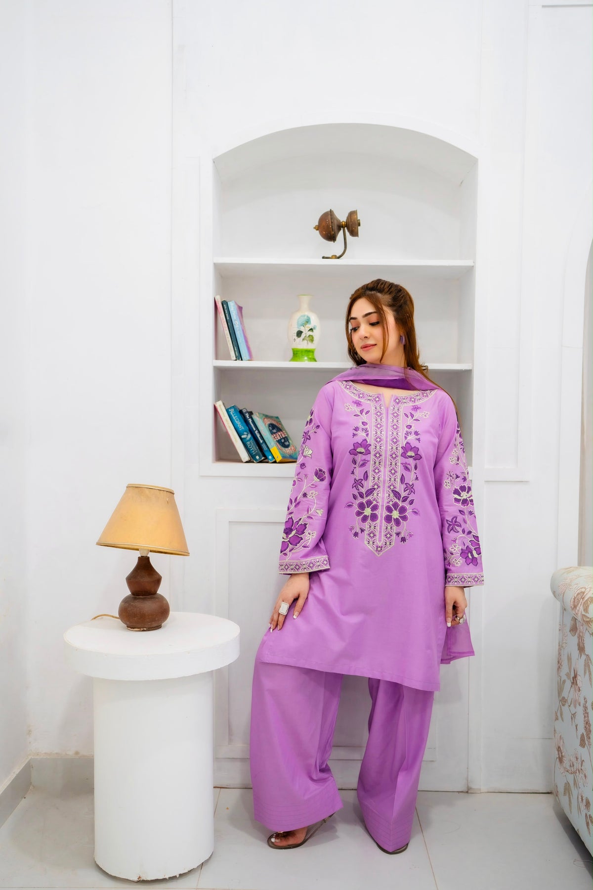 Zeeniya- Embroidered 3pc